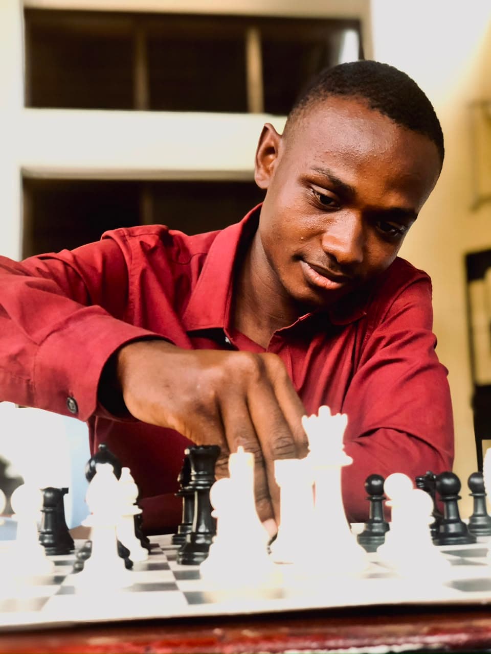 ChessBongo founder playing chess